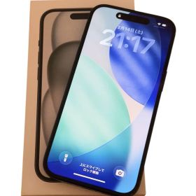 iPhone 15 256GB ブラック SIMフリー バッテリー86% 中古