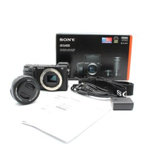 ■ほぼ新品■ SONY APS-C ミラーレス一眼カメラ α6400 パワーズームレンズキット(同梱レンズ:SELP1650) ブラック ILCE-6400L B No.C01883