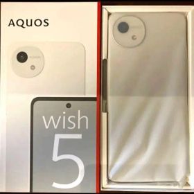新品 未使用AQUOS wish5 ホワイト 白 ユキ yuki SH-52F