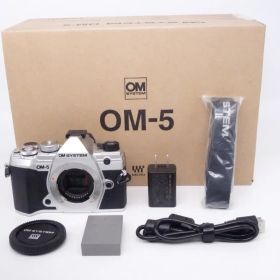 ショット数1127枚 !【極上品】OM SYSTEM オリンパス OLYMPUS OM-5 ボディー シルバー [5N1201]