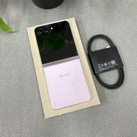 新品同様 Galaxy Z Flip5 256GB ラベンダー 国内版SIMフリー 送料無料