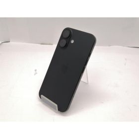 【中古】Apple au 【SIMフリー】 iPhone 16 128GB ブラック MYDQ3J/A【秋葉4号】保証期間１ヶ月【ランクA】