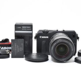 美品 Canon EOS M ブラック + EF-M 18-55mm F3.5-5.6 IS STM 充電器付き ARYM5474#201