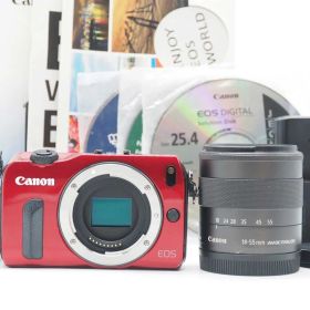 キャノン Canon EOS M Mirrorless Digital Camera Red 18-55mm Lens [良品] #Z5906A