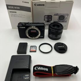 【返品保証・動作確認済】Canon EOS M100 + EF-M 15-45mm IS STM レンズキット 良品