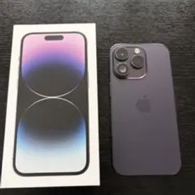 訳あり 外装美品 iPhone14 pro 256GB パープル SIMフリー