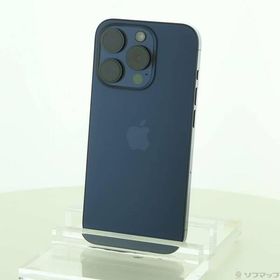 〔中古〕Apple(アップル) iPhone15 Pro 1TB ブルーチタニウム MTUU3J／A SIMフリー〔262-ud〕