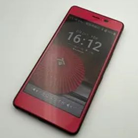 シムロック解除済み 京セラ おてがるスマホ01 UQ mobile KYV44_u2 ルビーレッド