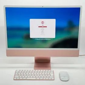 美品 iMac 24インチ Retina 4.5Kディスプレイモデル MJVA3J/A [ピンク] M1 8GB SSD256GB【C6362-140】