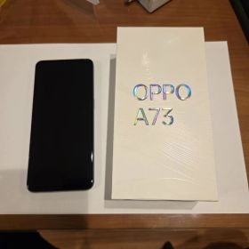 美品 OPPO A73 楽天 64GB スマホ ネイビーブルー 付属品付 箱付