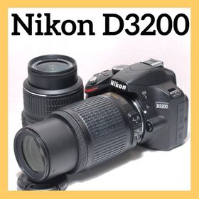 ニコン(Nikon)の美品✨スポーツ観戦におすすめ✨Nikon D3200✨ダブルレンズ✨ニコン(デジタル一眼)