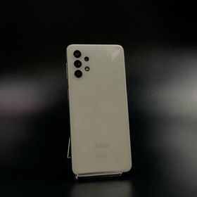 【最速発送】 Galaxy A32 5G 64GB ホワイト系 au SCG08 白ロム【難有】