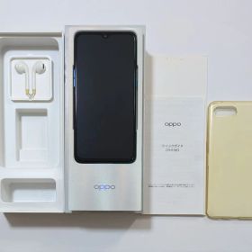 【液晶美品】OPPO Reno A CPH1983 ブルー SIMフリー