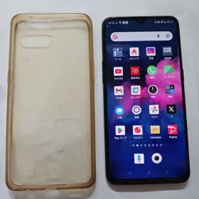 OPPO reno A スマートフォン ブラック ケース付き