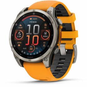 ガーミン fenix 8 Sapphire AMOLED 47mm Ti / Orange 【Suica対応】スマートウォッチ 010-02904-17 [0100290417]【返品種別A】