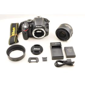 Nikon D3200 + AF-S DX 35mm F1.8G デジタル一眼カメラ 単焦点レンズセット シャッター約12400ショット