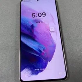 超美品 simフリー galaxy S21 5G SC-51B パープル色