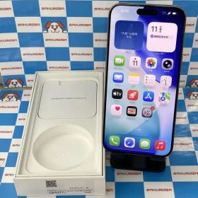 【中古】iPhone15 Pro Max 256GB ナチュラルチタニウム MU6R3J/A AU版SIMフ