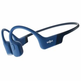 【即納】Shokz 骨伝導イヤホン OpenRun マイク対応 Bluetooth ワイヤレスイヤホン SKZ-EP-000005 ブルー【送料無料】【KK9N0D18P】