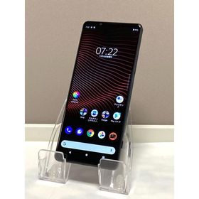 Xperia 1 III SOG03 au SIMフリー [フロストブラック] ROM 256GB RAM 12GB★ スマートフォン本体 中古 ※ヤケあり A9369