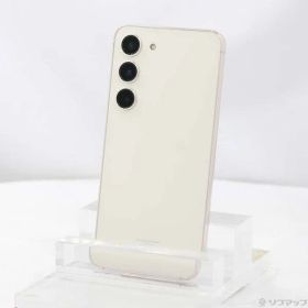 ソフマップ 〔中古品〕 Galaxy S23 256GB クリーム SCG19 au SIMフリー【377】