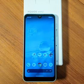 シャープ(SHARP)の【美品】AQUOS wish2 オリーブグリーン SIMフリー A204SH(スマートフォン本体)