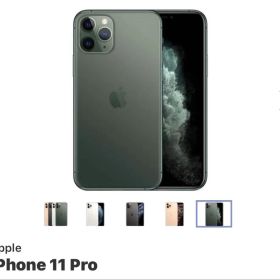(美品)Apple iPhone 11 Pro ミッドナイトグリーン