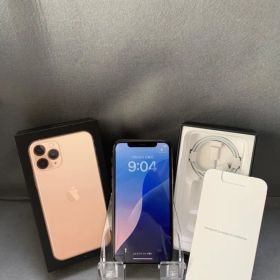 中古美品 国内版 SIMフリー iPhone11 Pro 64GB ゴールド色