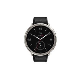 Amazfit sp170073-C225 Amazfit Active 2 Round ブラックレザープレミアムバージョン ブラック