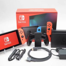 【中古】Nintendo Switch 本体 2019 軽量化パッケージ版 【Joy-Con(L)ネオンブルー/(R)ネオンレッド】 HAD-S-KABAH