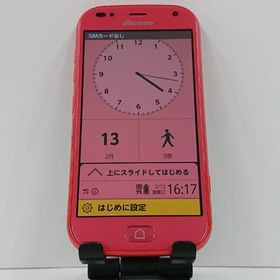 らくらくスマートフォン F-42A ドコモ ピンク 送料無料 即決 本体 c17156