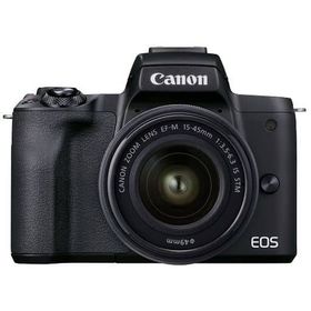 Canon ミラーレス一眼 カメラ EOS Kiss M2 レンズキット(ブラック)[EOSKISSM2 BKLKIT] カメラ