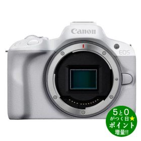 ◆枚数限定クーポン＋P3倍！！3/1◆キヤノン カメラ ミラーレス一眼 デジタル一眼カメラ EOS R50 EOS R50 ボディ ホワイト Canon【転送不可】