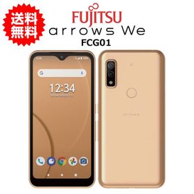 スマホ 中古 arrows We FCG01 FCNT au SIMフリー 赤ロム保証 64GB ローズゴールド B