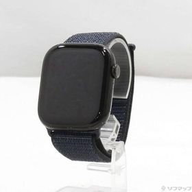 〔中古〕Apple(アップル) Apple Watch Series 10 GPS 46mm ジェットブラックアルミニウムケース インクスポーツループ〔377-ud〕