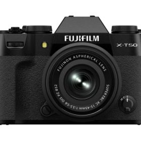 【ポイント10倍】 富士フイルム デジタル一眼カメラ FUJIFILM X-T50 XC15-45mmレンズキット 日英2言語設定モデル [ブラック] 【P10倍】