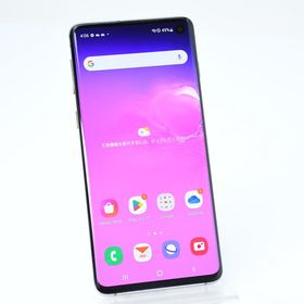 【訳あり＊動作可＊液晶美品】SIMフリー au Galaxy S10 SCV41 プリズムブラック