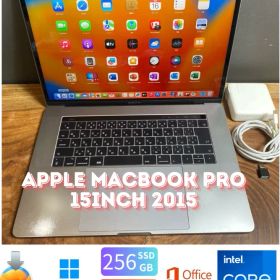［訳あり品］Apple MacBook Pro 15inch 2015/Core i7 2.8GHz/16GB/SSD256GB/Windows11/Office 2024/Ri405