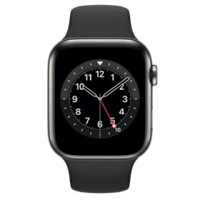 Apple Apple Watch Series6 44mm GPS+Cellularモデル M0GX3J/A+MU9L2FE/A A2376【グラファイトステンレススチールケース/ブラックスポーツバンド】 [中古] 【当社3ヶ月間保証】 イオシス