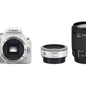 Canon デジタル一眼レフカメラ EOS Kiss X7 Wレンズキット (ホワイト) [KISSX7WH-WLK] カメラ