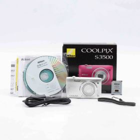 超美品★ Nikon COOLPIX S3500 クリスタルシルバー #871