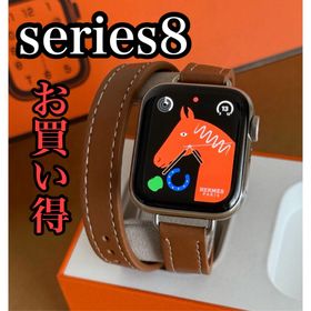 アップルウォッチ(Apple Watch)の【美品】Apple Watch HERMES series8 41mm(腕時計)