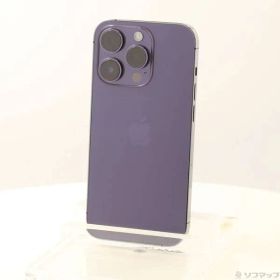 ソフマップ 〔中古品〕 iPhone14 Pro 128GB ディープパープル MQ0F3J／A SIMフリー 〔ネットワーク利用制限▲〕【262】