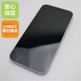 美品 SIMフリー iPhone14 256GB パープル スマホ 土日祝発送 即日発送 01000