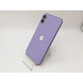 【中古】Apple au 【SIMロック解除済み】 iPhone 11 64GB パープル MWLX2J/A【アリオ倉敷】保証期間1ヶ月【ランクB】