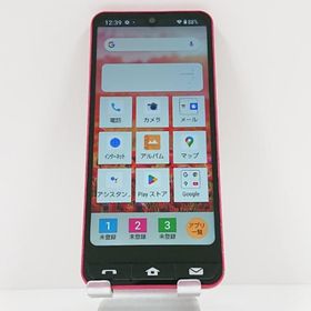 BASIO active SHG09 au レッド 送料無料 即決 本体 c17179