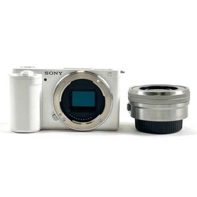 ソニー SONY VLOGCAM ZV-E10L パワーズームレンズキット ホワイト デジタル ミラーレス 一眼カメラ 中古