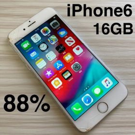 iPhone6 16GB Silver バッテリー88% au
