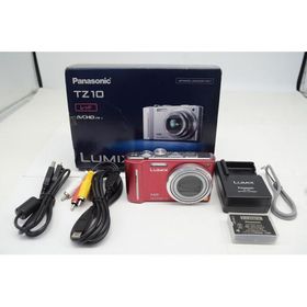 Panasonic パナソニック LUMIX DMC-TZ10 コンパクトデジタルカメラ レッド 元箱付 250924q【アルプスカメラ】