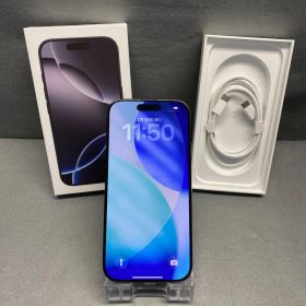 超美品 Appleストア版 SIMフリー iPhone16 Pro 256GB ブラックチタニウム色